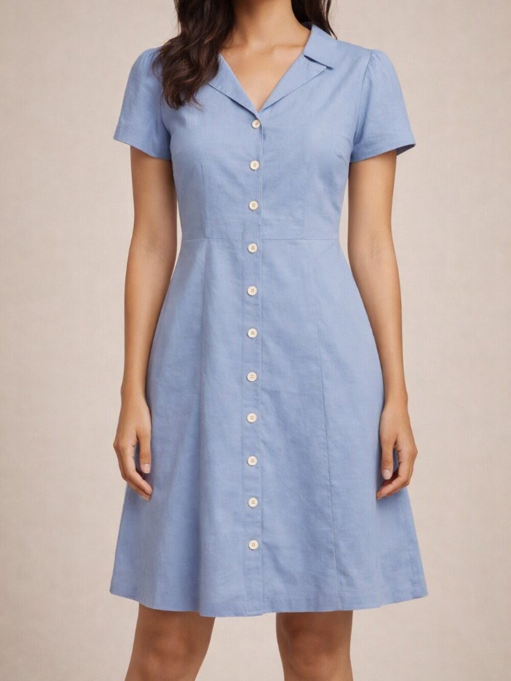 Madewell Light Blue Button‑Down Dress – Size 10